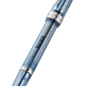 Stylo bille Cross Bailey Light en résine bleu marine translucide - Stylo professionnel pour une écriture fluide - Idéal pour la prise de notes, le journal intime et bien plus encore - Encre noire - Prise en main facile - Coffret cadeau inclus