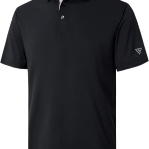Polos de golf pour hommes, manches courtes et longues, respirants, coupe sèche, performants, unis et décontractés, en piqué.