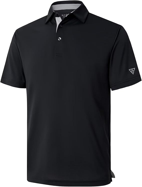 Polos de golf pour hommes, manches courtes et longues, respirants, coupe sèche, performants, unis et décontractés, en piqué.