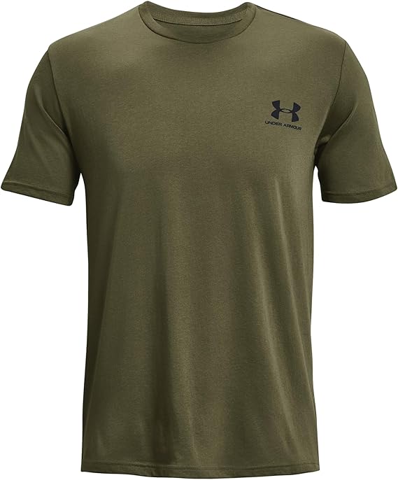 T-shirt à manches courtes Under Armour Sportstyle pour homme avec logo sur la poitrine gauche