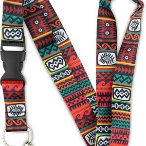 Lanière Limeloot pour clés, badge d'identification et accessoires | Lanière tour de cou unisexe avec boucle à ouverture rapide et anneau plat