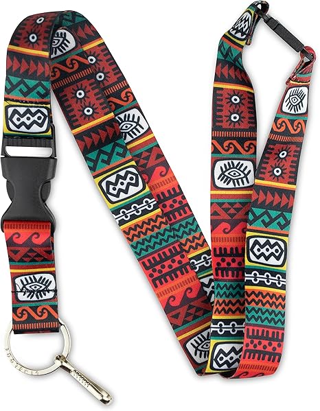 Lanière Limeloot pour clés, badge d'identification et accessoires | Lanière tour de cou unisexe avec boucle à ouverture rapide et anneau plat