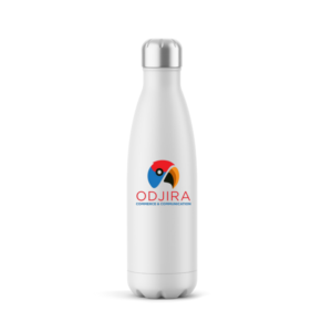 ERNESTO-Bouteille Isotherme Blanche Personnalisable